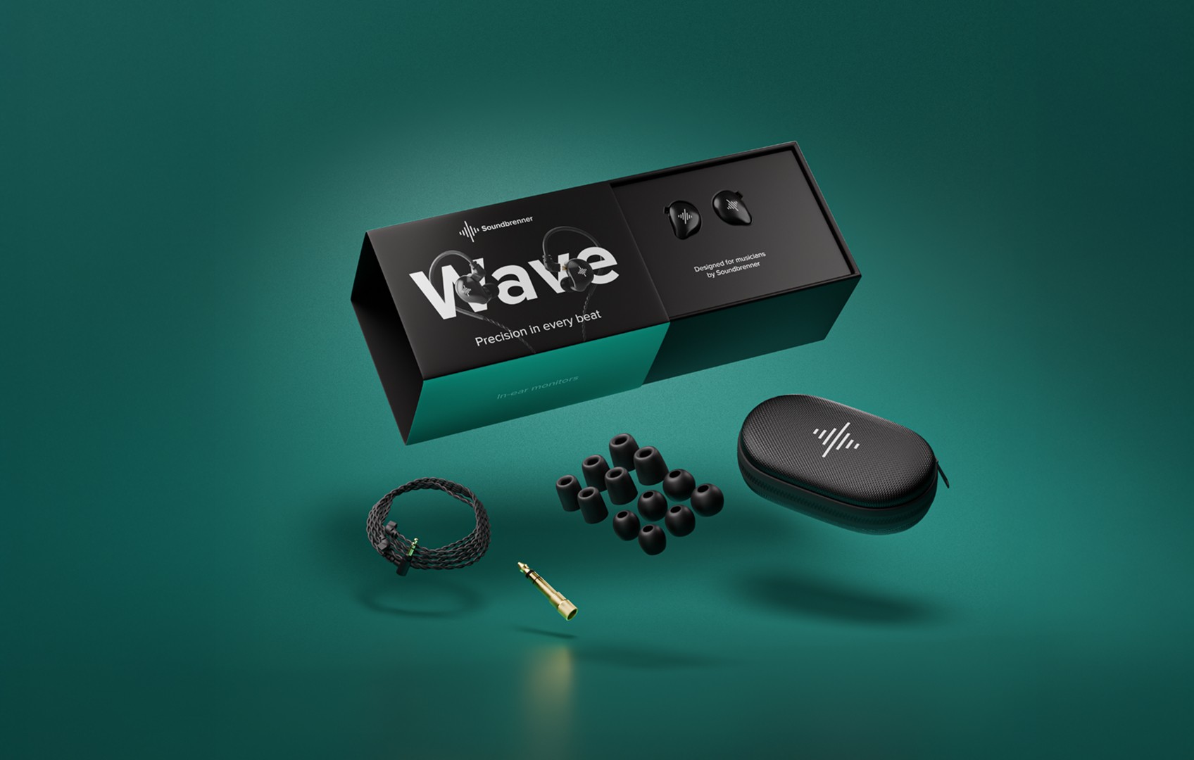 Soundbrenner Pulse com acessórios