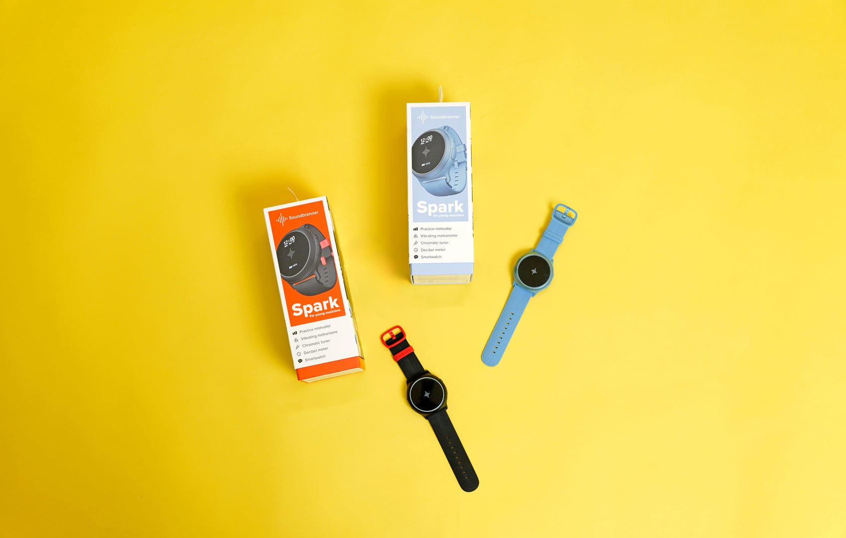 Soundbrenner Spark em duas cores com caixas