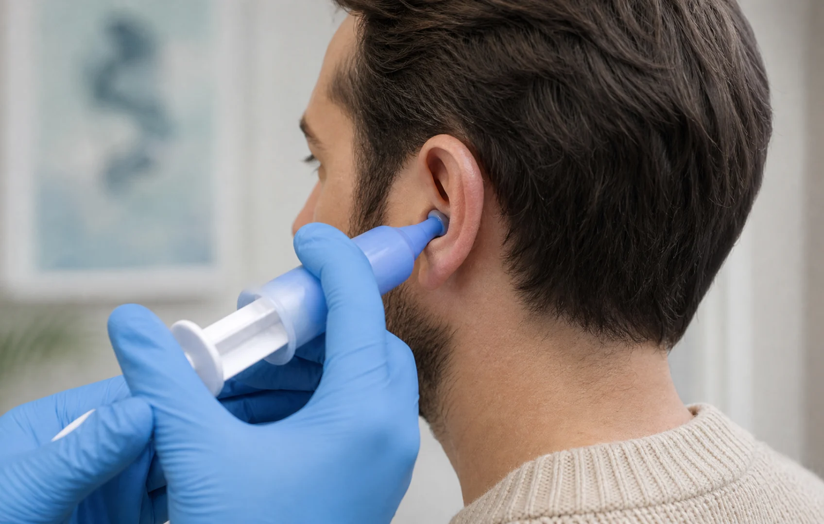 Ear impression appointment for custom in-ear molds