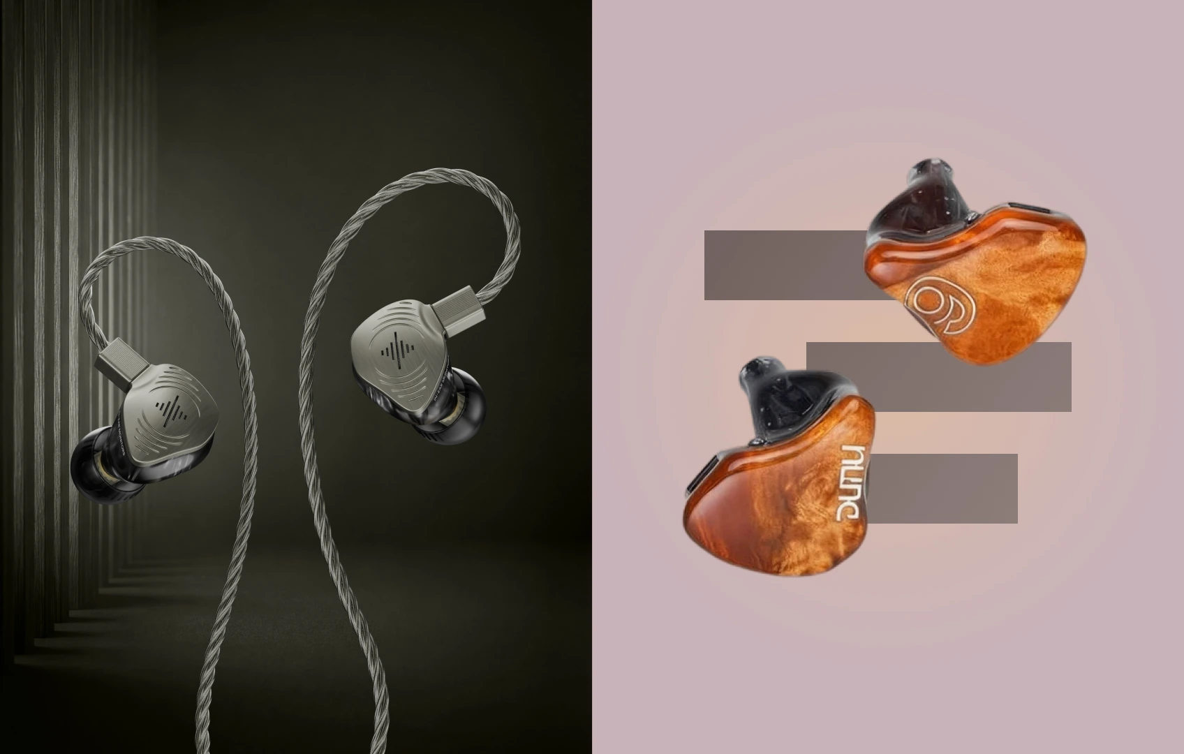 Soundbrenner Wave Pro 2 beside Dunu SA6 MKII in a Top 7 in-ear headphone comparison for video editors