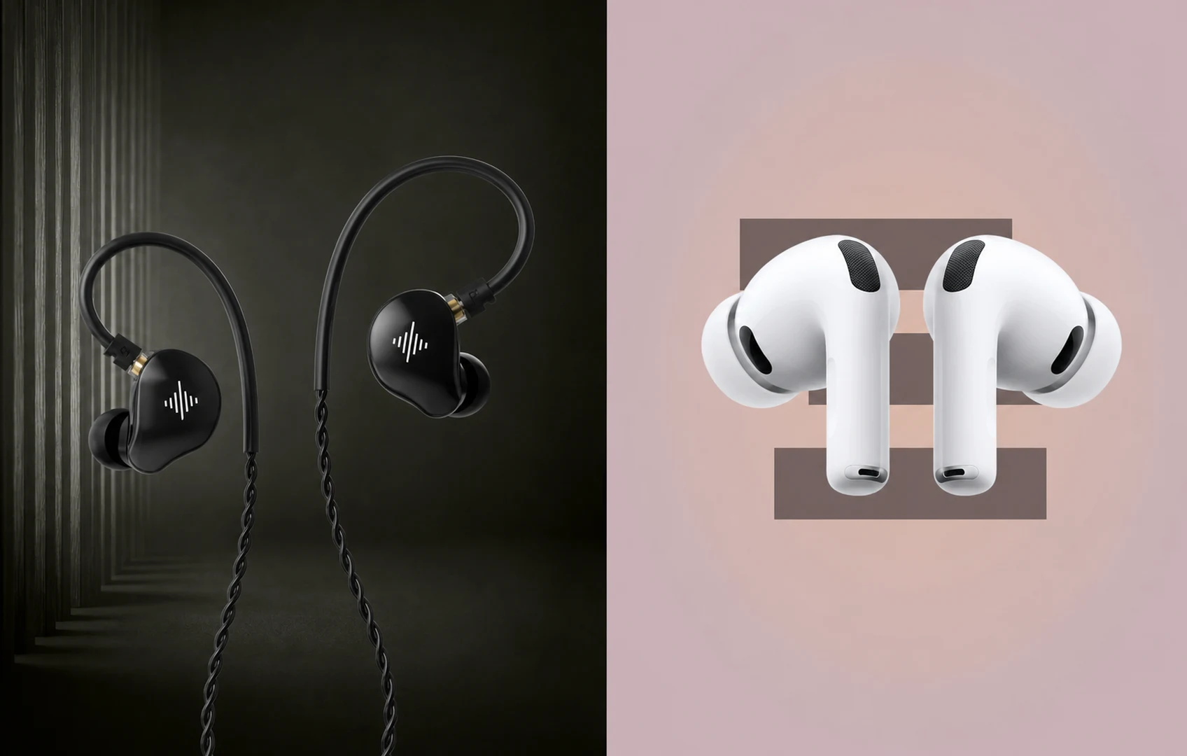 Soundbrenner Wave in-ear monitors compared with Apple AirPods Pro for motorcyclists
